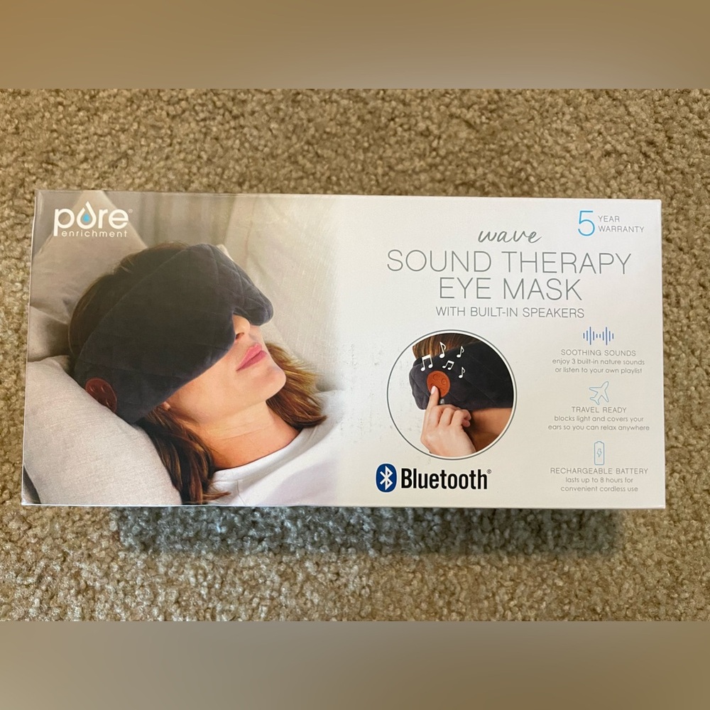 Pure Enrichment Bluetooth Sound Therapy Eye Mask